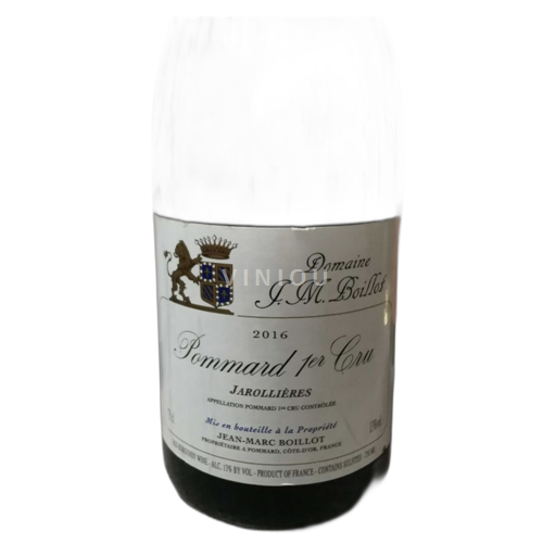 Burgundy Pommard Premier Cru Domaine J.M. Boillot Jarollières 2016