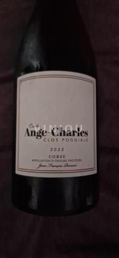 Vin Rouge sec Ange-Charles Clos Poggiale 2022 France Corse AOC