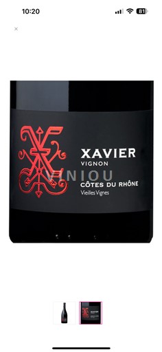 Rhônevallei Côtes-du-rhône Xavier Vignon Vieilles Vignes 2020