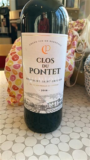 Bordeaux Montagne-saint-émilion Clos du Pontet 2018