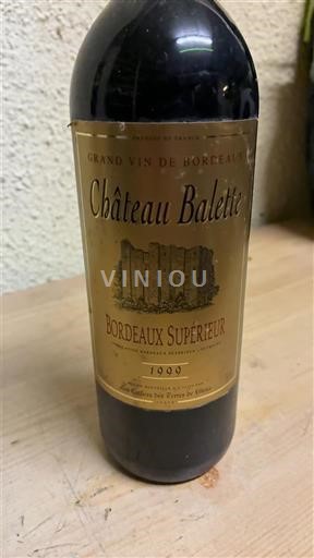 Bordeaux Bordeaux Supérieur Château Balette 1999