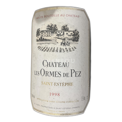 Bordeaux Saint-Estèphe Château Les Ormes de Pez 1998