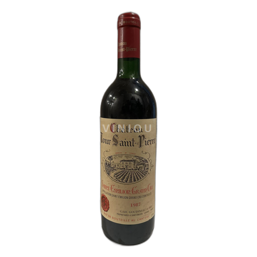 Vin Rouge sec Château Tour Saint-Pierre 1987 France Bordeaux Saint-Émilion Grand Cru AOC