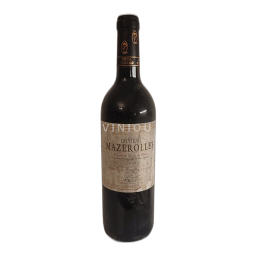 Bordeaux Blaye Château Mazerolles Premières côtes de Blaye 2008