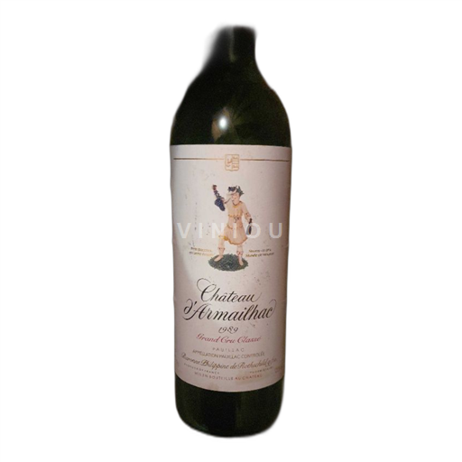 Bordeaux Pauillac Château d'Armailhac Baronne de Rothschild 1989