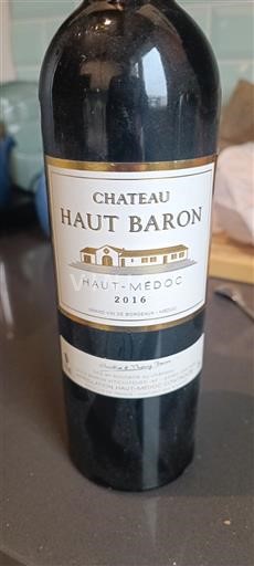 Bordeaux Haut-Médoc Château Haut Baron 2016