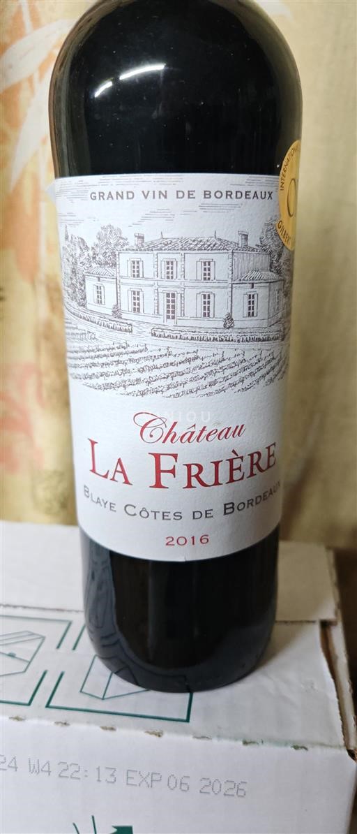 Bordéus Blaye-Côtes-de-Bordéus Château La Frière 2016