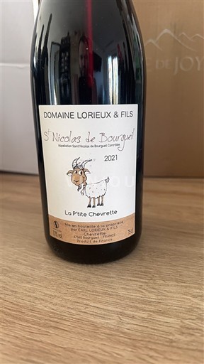 Thung lũng sông Loire Saint-Nicolas-De-Bourgueil Domaine Lorieux & Fils La P'tite Chevrette 2021