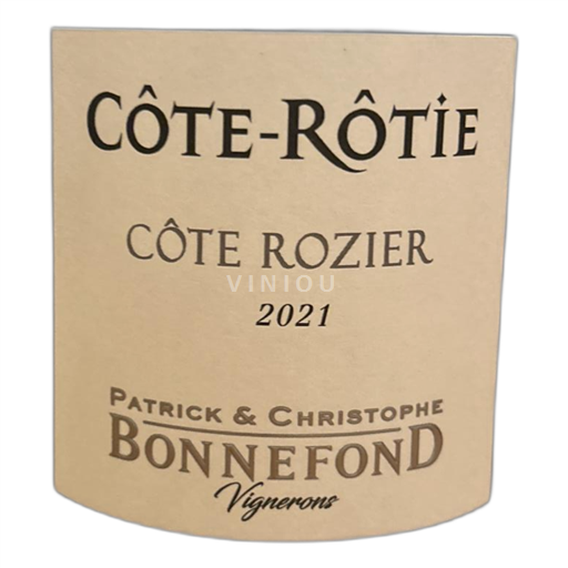 Vallée du Rhône Côte-rôtie Patrick & Christophe Bonnefond Côte Rozier 2021