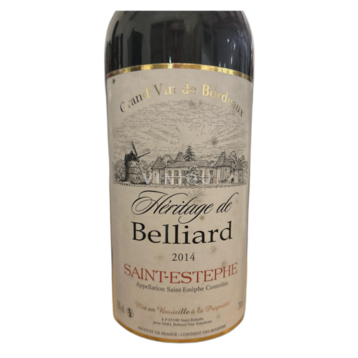 Bordeaux Saint-Estèphe Belliard Héritage de Belliard 2014