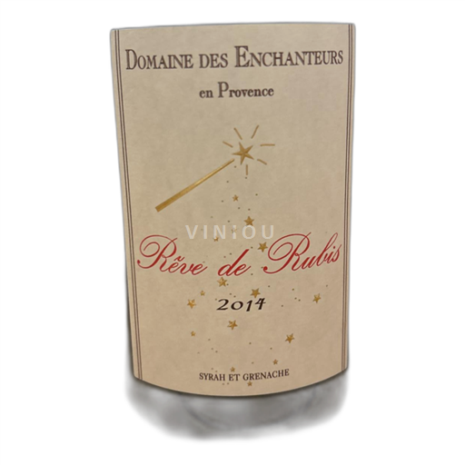 Vin Rouge sec Rêve de Rubis Domaine Des Enchanteurs 2014 France Provence AOC
