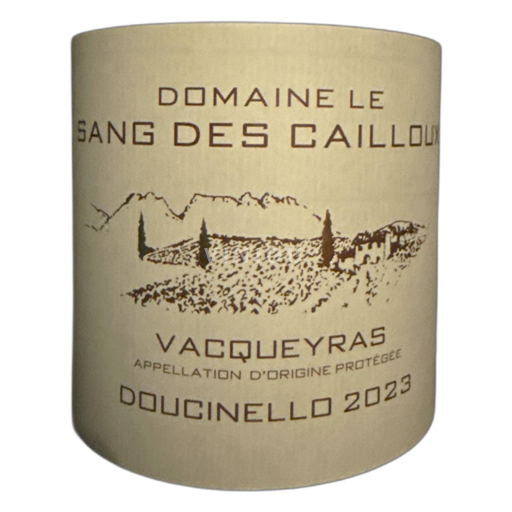 Rhône-dalen Vacqueyras Domaine Le Sang des Cailloux Doucinello 2023