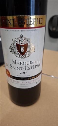 Bordeaux Saint-Estèphe Marquis de Saint-Estèphe 2007