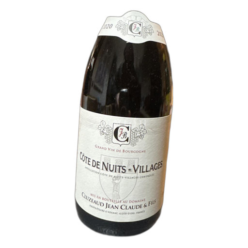 Burgundi Côte de Nuits -kylät Cluzeaud Jean Claude & Fils 2020