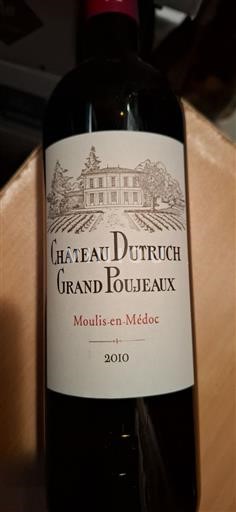 Burdeos Moulis-en-Médoc Château Dutruch Grand Poujeaux 2010