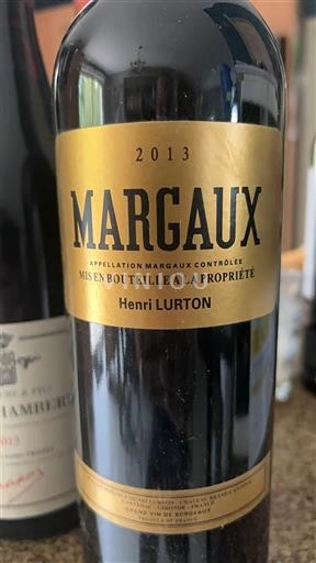 Bordeaux Margaux Henri Lurton 2013