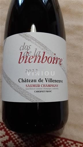 Loiretal Saumur-Champigny Château de Villeneuve Clos de la Bienboire 2023
