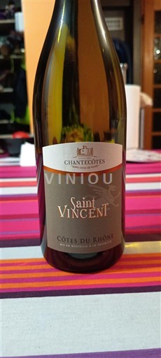 Valle del Ródano Côtes del Ródano Chantecôtes Saint Vincent 2020