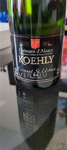 Alsace Crémant d'Alsace Koehly Crémant St. Urbain Không niên vụ