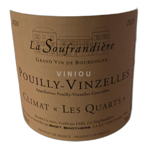 Bourgogne Pouilly-vinzelles La Soufrandière Climat "Les Quarts" 2020
