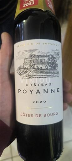 Bordeaux Côtes-de-bourg Château Poyanne 2020