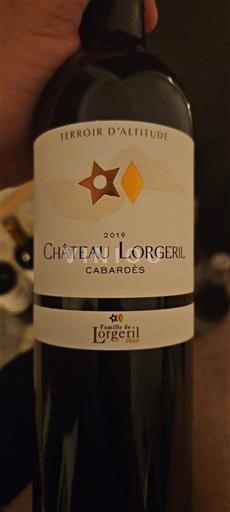 Languedoc Cabardés Château Lorgeril Terroir d'Altitude 2019