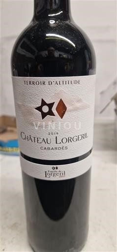Langvedok Cabardès Château Lorgeril Terroir d'Altitude 2019