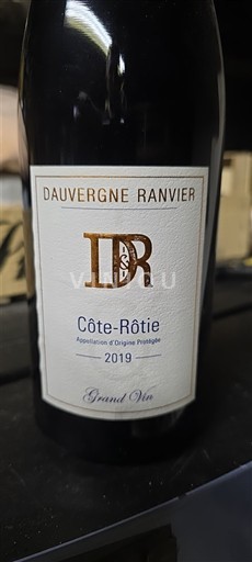Thung lũng Rhône Côte-rôtie Dauvergne Ranvier Grand Vin 2019