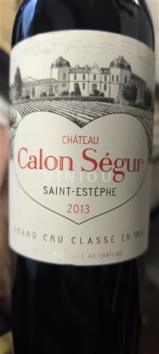 Bordeaux Saint-Estèphe Château Calon Ségur 2013