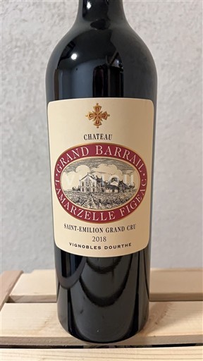 Bordéus Saint-Émilion Grand Cru Chateau Grand Barrail Lamarzelle Figeac 2018