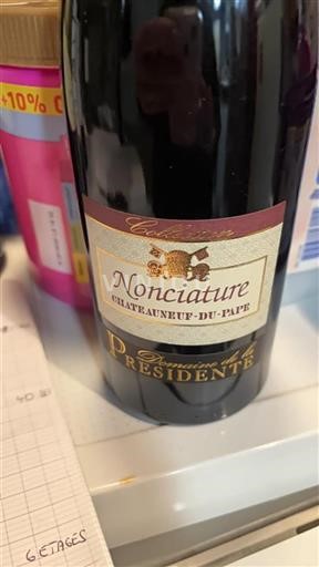 Rhônetal Châteauneuf-du-Pape Domaine de la Présidente Nonciature Ohne Jahrgang