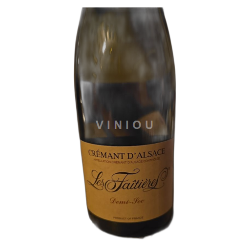 Alsace Crémant d'Alsace Les Faîtières Demi-Sec Icke årgångsbetecknad
