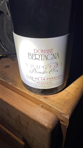 Bourgogne Vougeot Premier Cru Domaine Bertagna Clos de la Perrière 2018