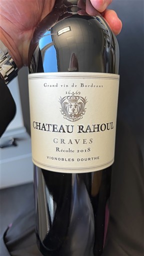 Bordeaux Graves Château Rahoul 2018