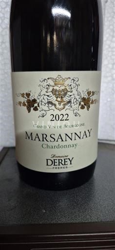 Burgundy Marsannay Domaine Derey Frères Chardonnay 2022
