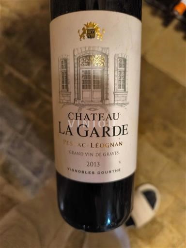 Bordeaux Pessac-Léognan Château La Garde 2013