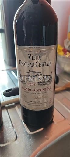 Burdeos Lalande-de-Pomerol Vieux Château Châtain 2005