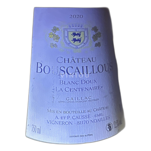 Languedoc Château Bouscaillous La Centenaire 2020