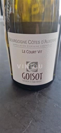 Burgundy Burgundy Côtes d'Auxerre Goisot Le Court Vit 2021