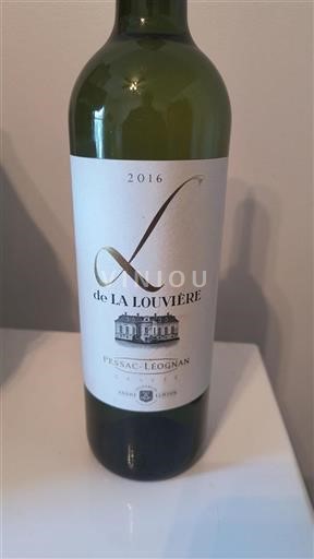 Bordeaux Pessac-Léognan Château La Louvière L de la Louvière 2016