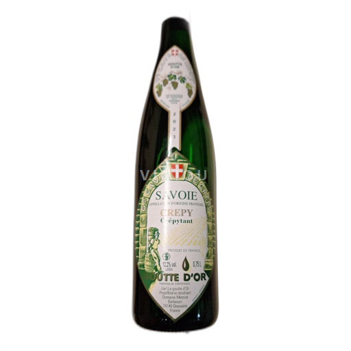 Vin Blanc sec Goutte d'Or Domaine Mercier 2023 France Savoie et Bugey Crépy AOC