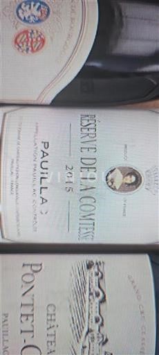 Bordéus Pauillac Réserve de la Comtesse 2015