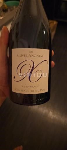 Vallée du Rhône Châteauneuf-du-pape Xavier Vignon Anonyme 2012