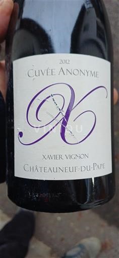 Rhônevallei Châteauneuf-du-Pape Xavier Vignon Anonyme 2012