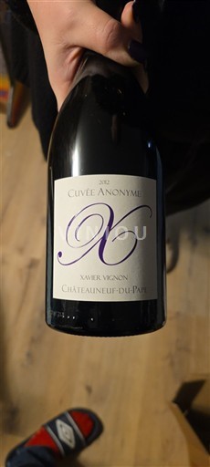Vale do Ródano Châteauneuf-du-Pape Xavier Vignon Anonyme 2012