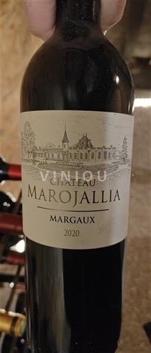 Bordeaux Margaux Chateau Marojallia 2020