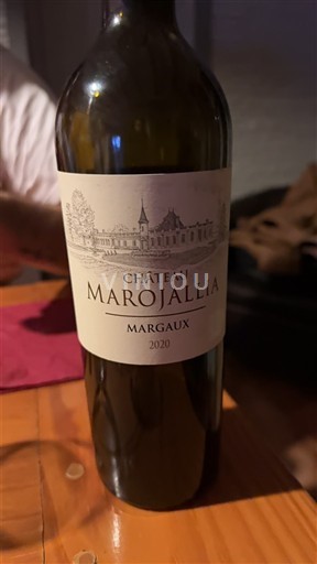 Bordeaux Margaux Chateau Marojallia 2020
