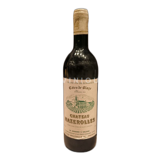 Bordeaux Blaye-Côtes-de-Bordeaux Château Mazerolles Blanc sec 1990