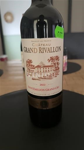 Bordeaux Saint-Émilion Grand Cru Château Grand Rivallon 2022