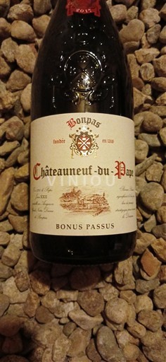 Údolí Rhôny Châteauneuf-du-Pape Bonpas Bonus Passus 2017